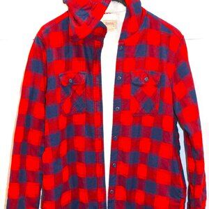 DONATED (GONE) - Boston Traders Plaid Sherpa lined Shirt Jacket